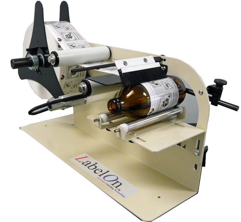 Manual Round Bottle Labeler_White BG